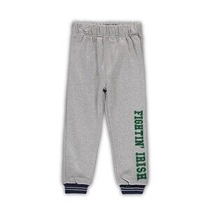 Notre Dame 3T Sweatpants Colosseum Fighting Irish Gray New Football Fan Apparel